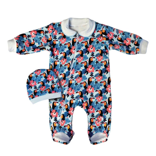 Swan Lake Baby Jumpsuit blue