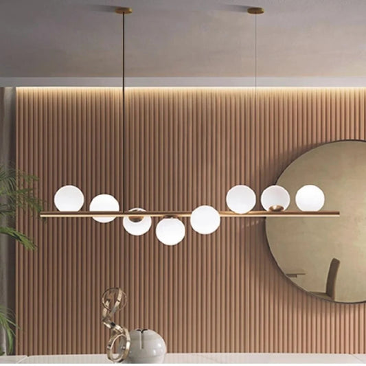 Track chandelier eight bulbs - copper /code: 131