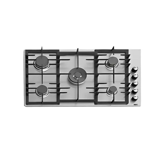 TEVA Built-In Gas Hob, 90 CM,Stainless Steel, 5 Burners, Turkey ED221