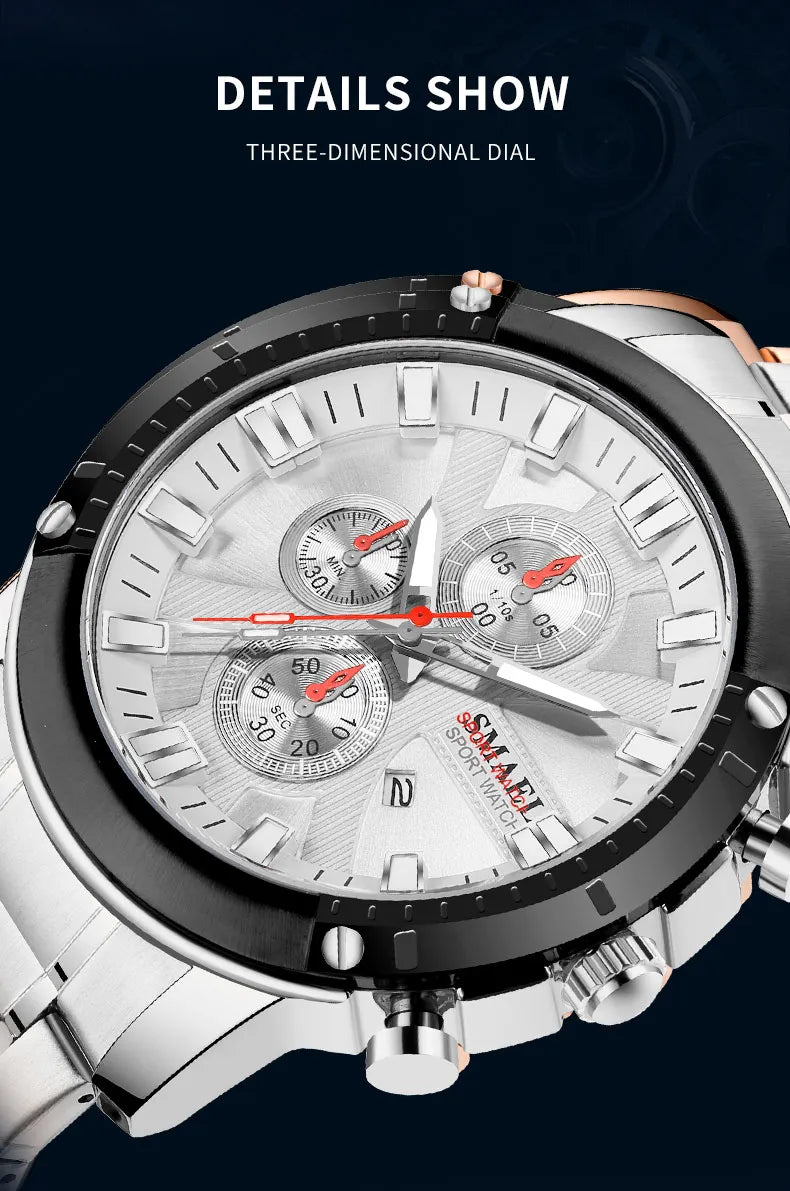 SMAEL WATCH For Men Stainless Steel-S9153-SS