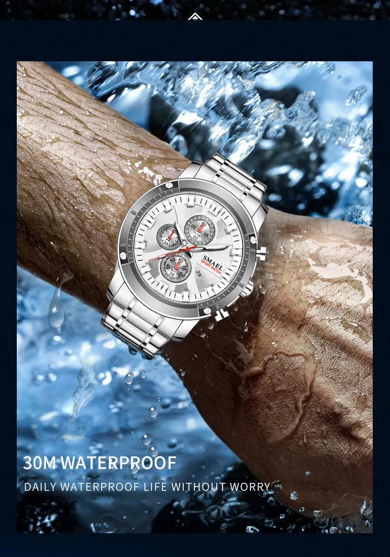 SMAEL WATCH For Men Stainless Steel-S9153-SS