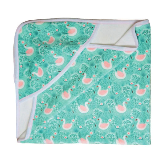 Coverlet baby A drawing Lake drawing 12month green