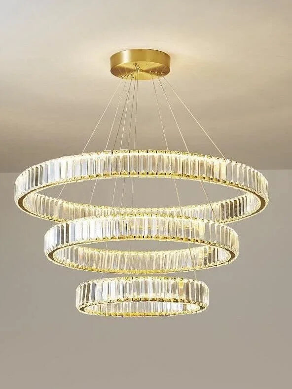‎Stainless Steel Crystal Round Chandelier (Code:385)‎