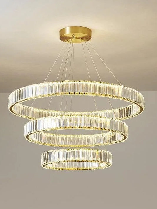 ‎Stainless Steel Crystal Round Chandelier (Code:385)‎