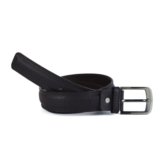 Leather Semi formal belt – B-12 DARK BROWN