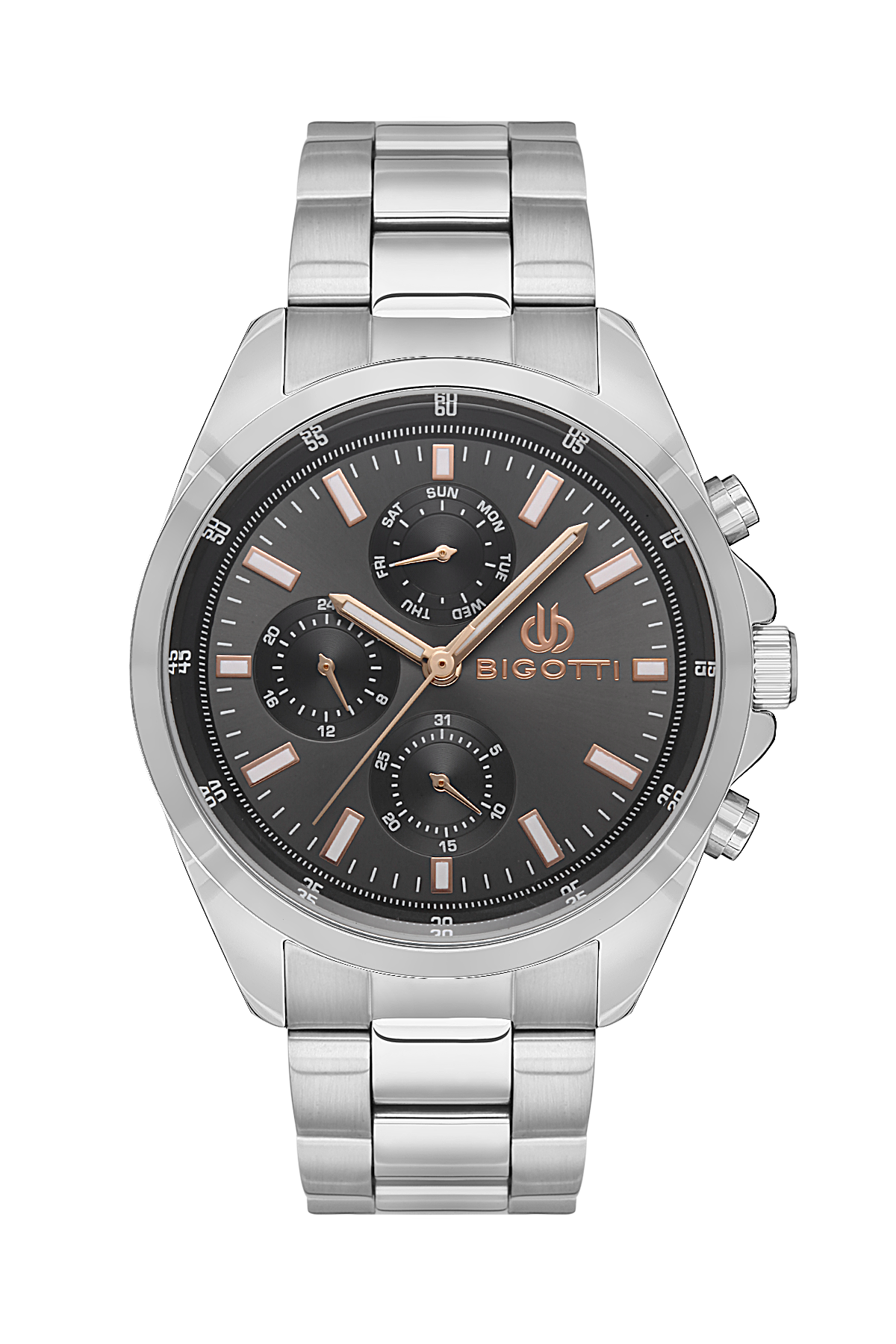 BIGOTTI MILANO MENS STAINLESS STEEL STRAP WATCH – BG.1.10470-4