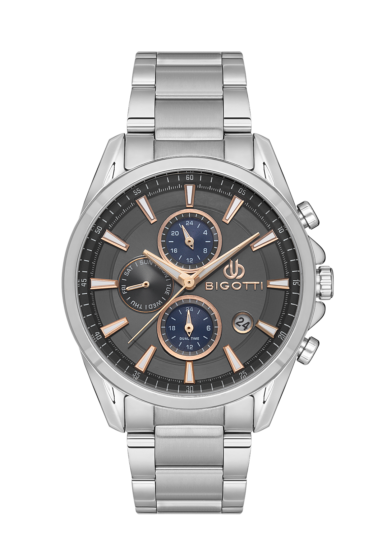 BIGOTTI MILANO MENS STAINLESS STEEL STRAP WATCH – BG.1.10479-5