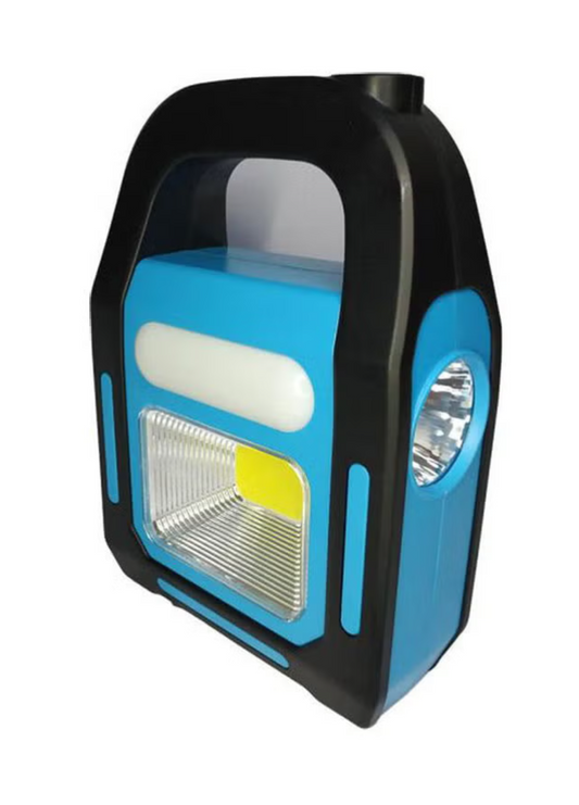 Generic Camping Picnic Solar Charging Flashlight Blue 20X6.8X14.4cm