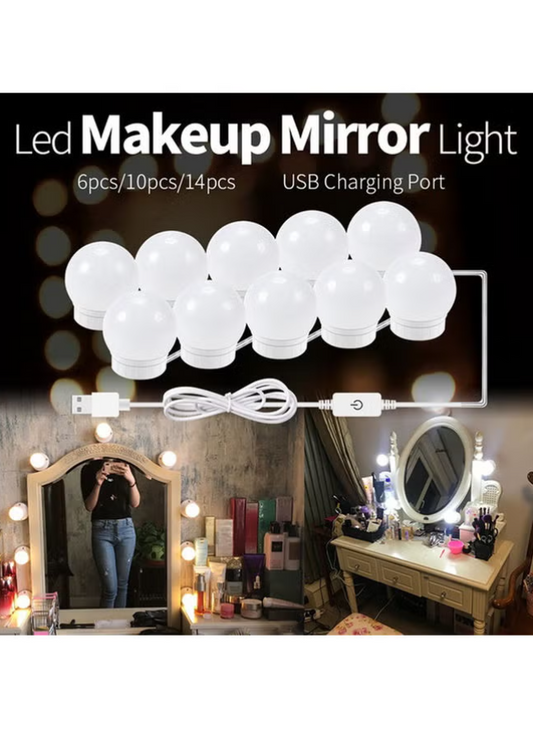 Generic LED Vanity Mirror Lights Kit White 26.00 x 7.00 x 17.00cm