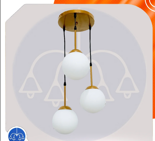 ‎Chandelier 23 cm - Shiny Gold (Code:268)‎