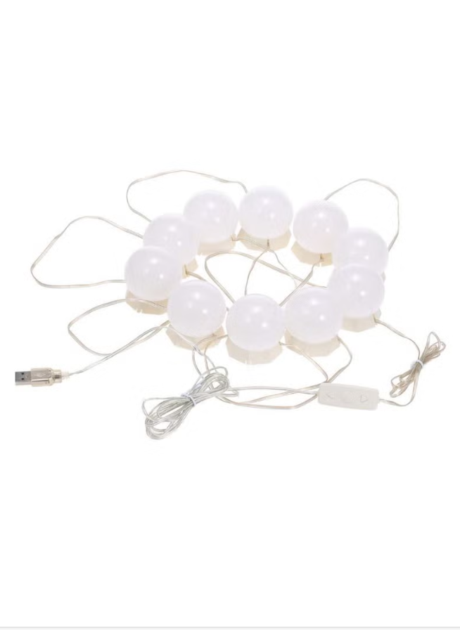 Generic 10-Piece Vanity Mirror LED Light Kit White 5meter