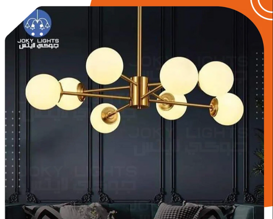 Ashiny gold barrel chandelier code:123