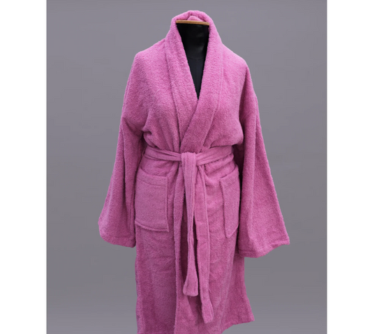 Bathrobe, Cotton - Pink
