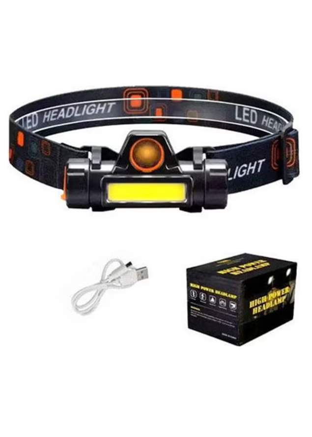 Generic Headlamp For Safari, Camping And Hiking Black
