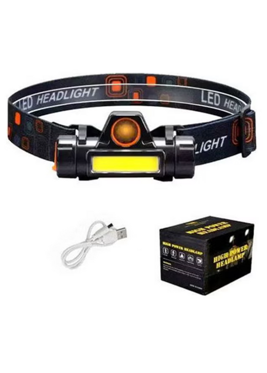 Generic Headlamp For Safari, Camping And Hiking Black