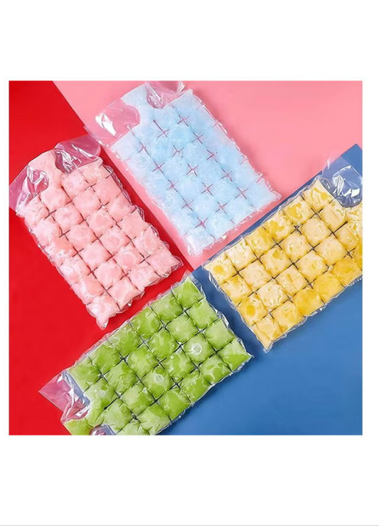 Generic 1-Piece Disposable Self-Sealed Ice Cube Bag Multicolour