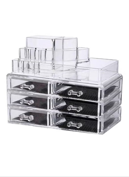 Generic 6 Drawers Acrylic Cosmetic and Jewelry Organizer