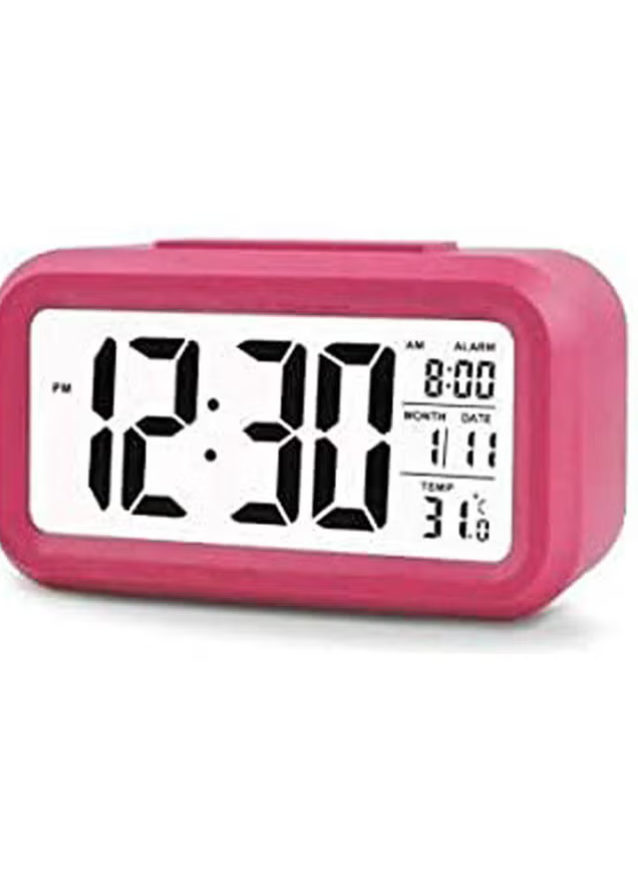 Generic Alarm Clock Luminous Led Electronic Plastic Large Screen Multicolour