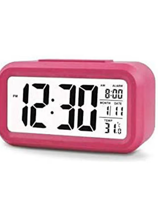 Generic Alarm Clock Luminous Led Electronic Plastic Large Screen Multicolour