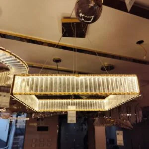 Crystal square chandelier (code: 283)