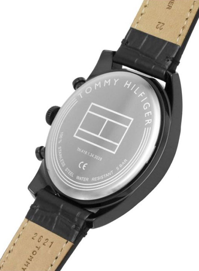 TOMMY HILFIGER Men's Leather Analog Watch-1710452