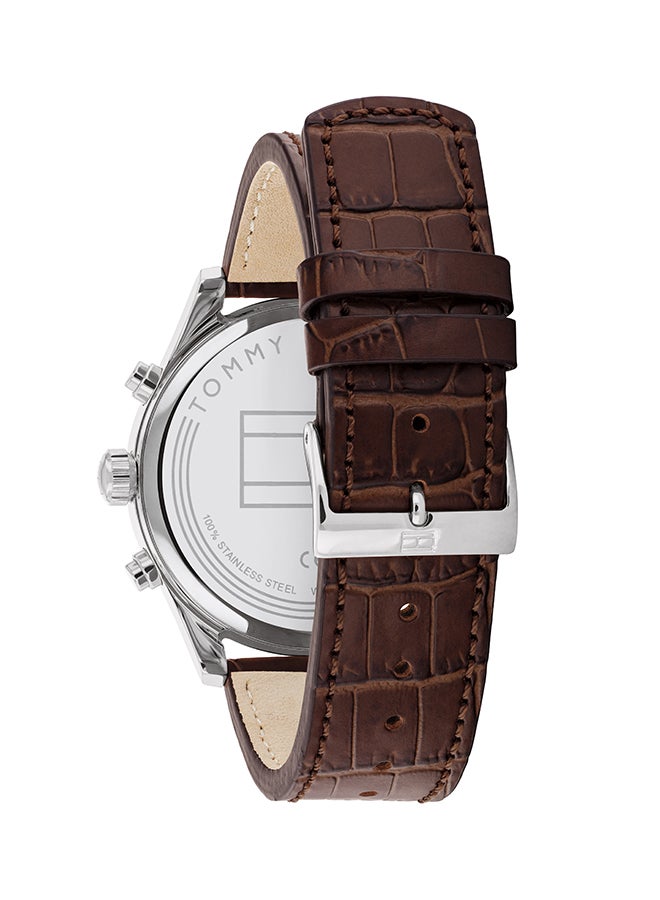 TOMMY HILFIGER Men's Leather Analog Watch-1710422