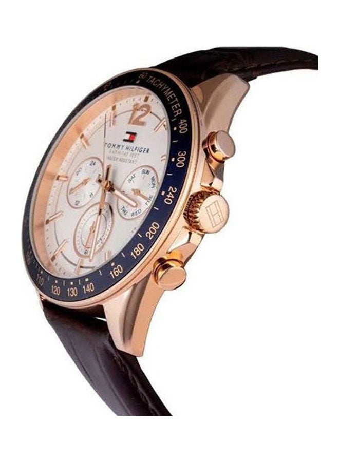TOMMY HILFIGER Men's Leather Analog Watch 1791118