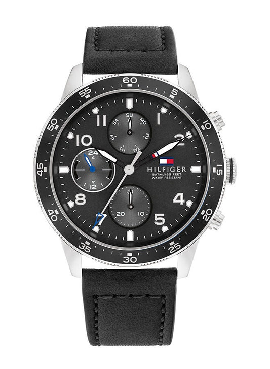 TOMMY HILFIGER Men's Jimmy Black Dial Watch - 1791947