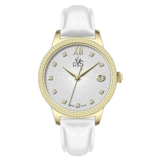 REYS WATCH WATCH-WOMEN-LEATHER-GOLD AND SILVER R2040-LGS