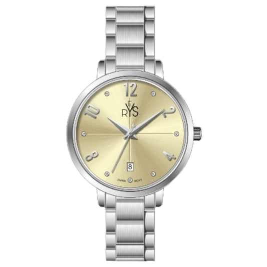 REYS WATCH WATCH-WOMEN-STAINLESS STEEL-SILVER AND GOLD R2039-SG