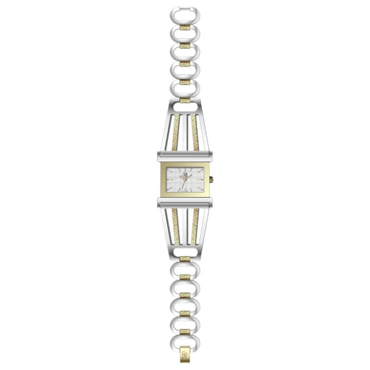 REYS WATCH WATCH-WOMEN-STAINLESS STEEL-SILVER AND GOLD R2038-TGS