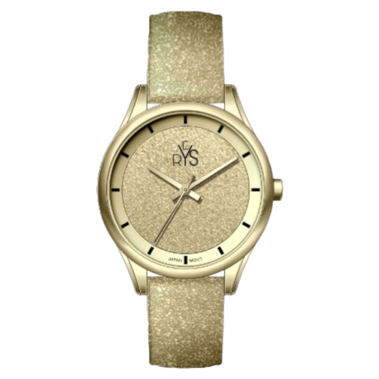 REYS WATCH WATCH-WOMEN-LEATHER-GOLD R2019-LGG