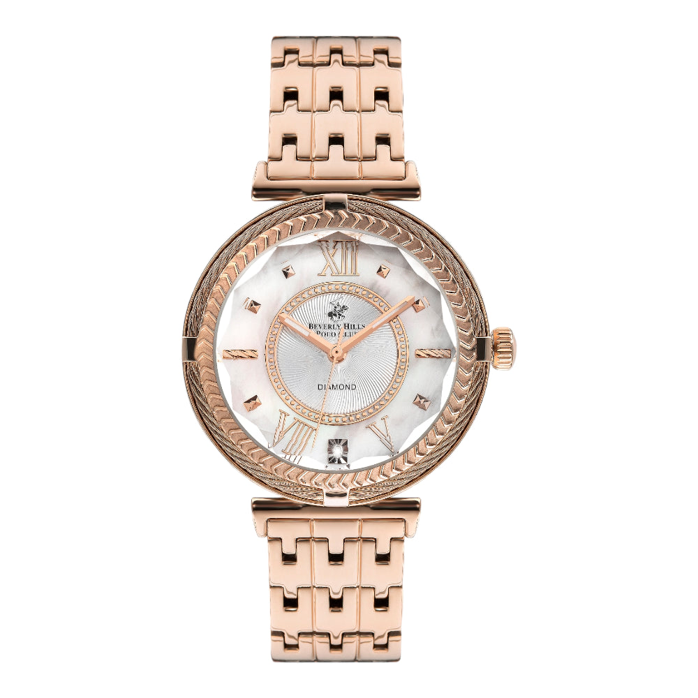 BEVERLY HILLS POLO CLUB Women’s Analog White Dial Watch – BP3222X.420
