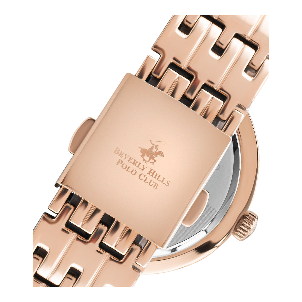 BEVERLY HILLS POLO CLUB Women’s Analog White Dial Watch – BP3222X.420