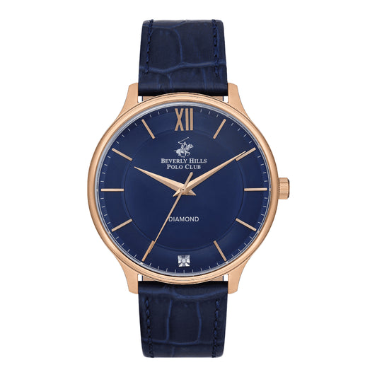 BEVERLY HILLS POLO CLUB Men’s Analog Dark Blue Dial Watch – BP3308X.499