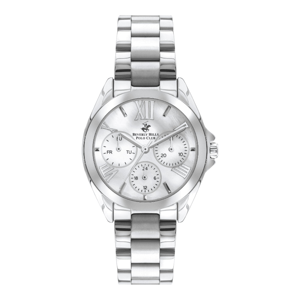 BEVERLY HILLS POLO CLUB Women’s Multi-Function White Dial Watch – BP3313X.320