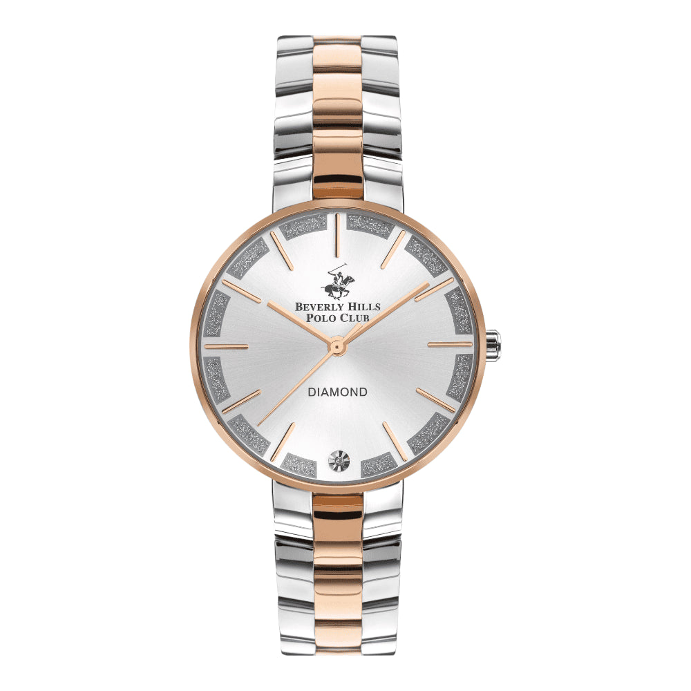 BEVERLY HILLS POLO CLUB Women’s Analog Silver Dial Watch – BP3332X.530