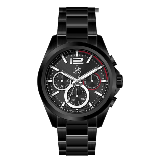 REYS WATCH WATCH-MEN-CHRONOGRAPH-STAINLESS STEEL-BLACK R2025-BB