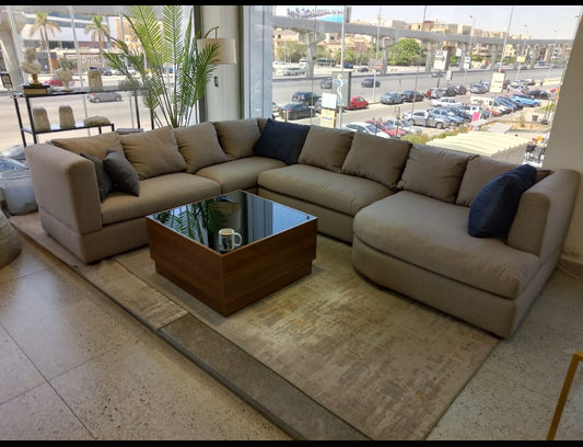 Modern u-shaped sofa set