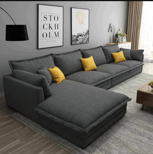 Modern u-shaped sofa set
