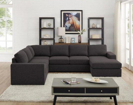 Modern L-shaped sofa set
