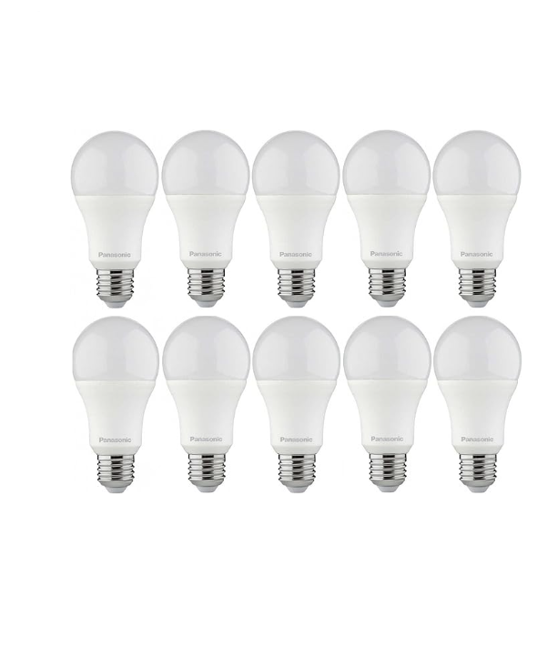 Panasonic LED Bulb - 9 Watt - 10 Bulbs - Yellow PBUM08093