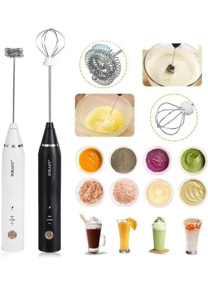 Sokany USB Hand Stick Mixer - Egg Beater 30 W Sk-201A Multicolor