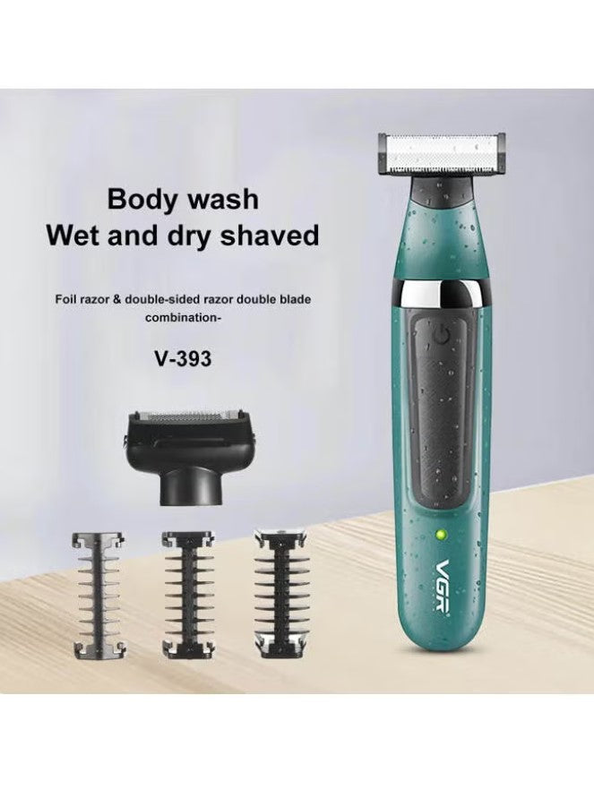 VGR Rechargeable Shaver Green