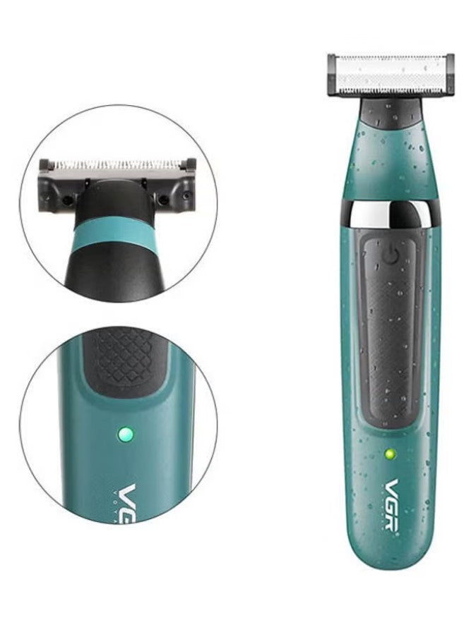 VGR Rechargeable Shaver Green