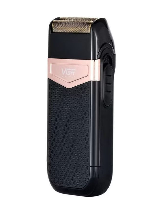 VGR V-331 Twin Blade Foil Shaver Beard Trimmer Professional Rechargeable Cordless Electric Shaver Razor Black/Rose Gold