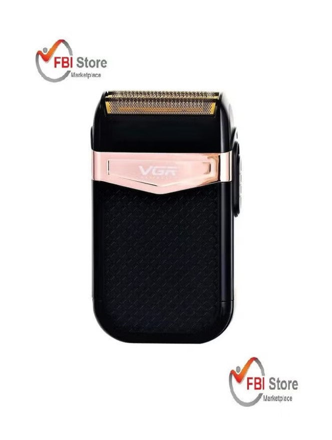 VGR V-331 Twin Blade Foil Shaver Beard Trimmer Professional Rechargeable Cordless Electric Shaver Razor Black/Rose Gold