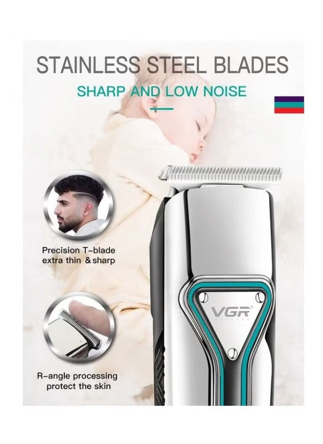 VGR V-008 Professional Electric Cordless Hair Trimmer Multicolour 700grams