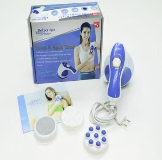 Relax & Spin Tone Massage And Relax Device White Blue