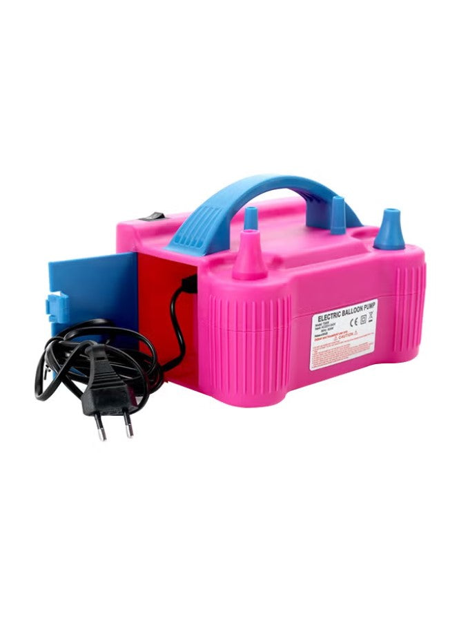 Generic 600 W Portable Dual Nozzle Air Blower Balloon Inflator Pump Multicolour